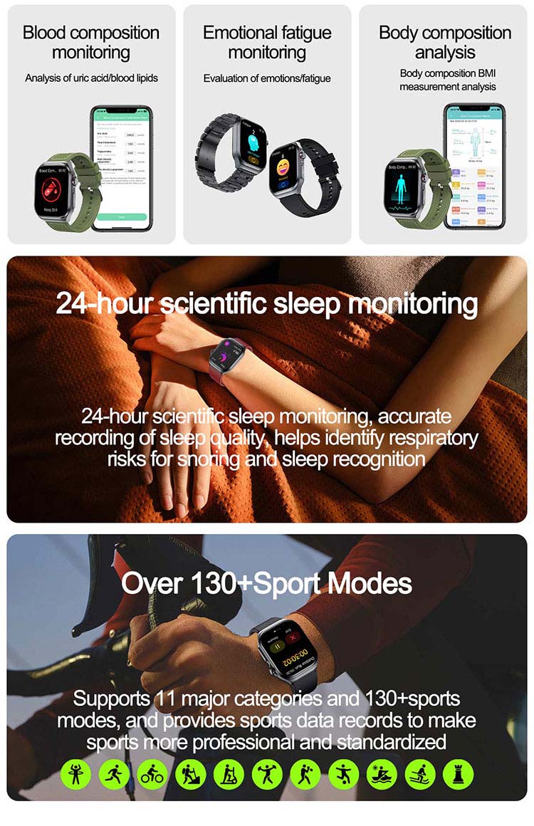 ET585 24 Sleep Monitoring Smartwatch